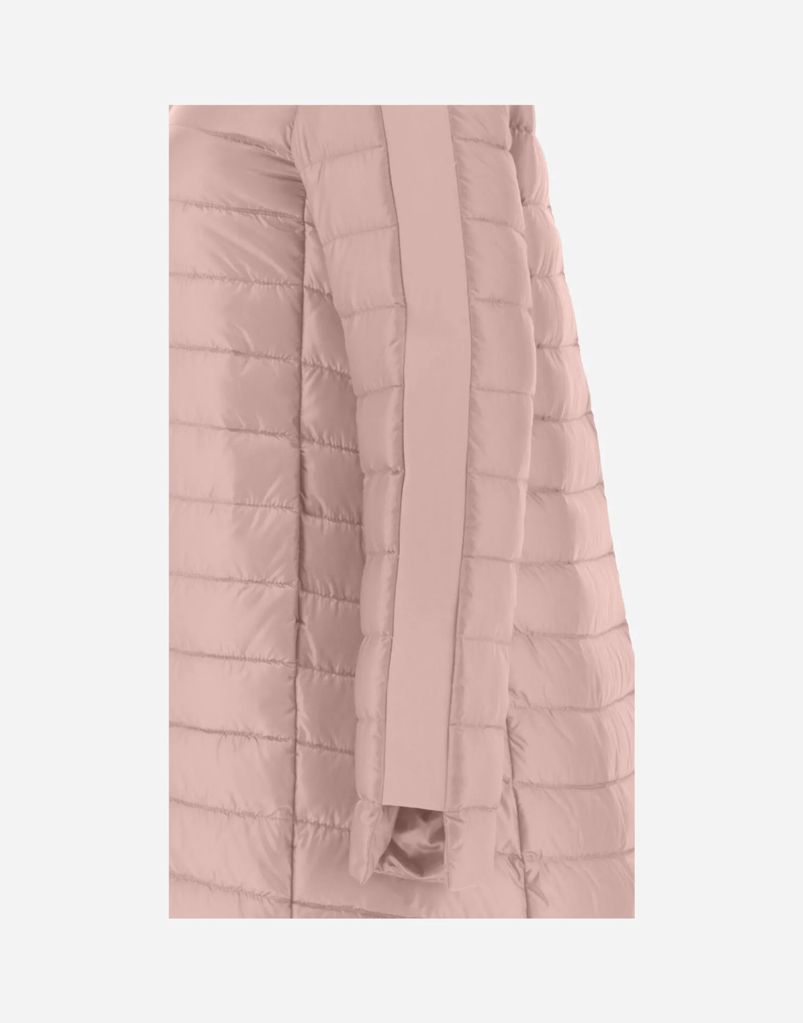 Herno Lange Daunenjacken-A-Form-Jacke Aus Nylon Ultralight Mit Shantung Details