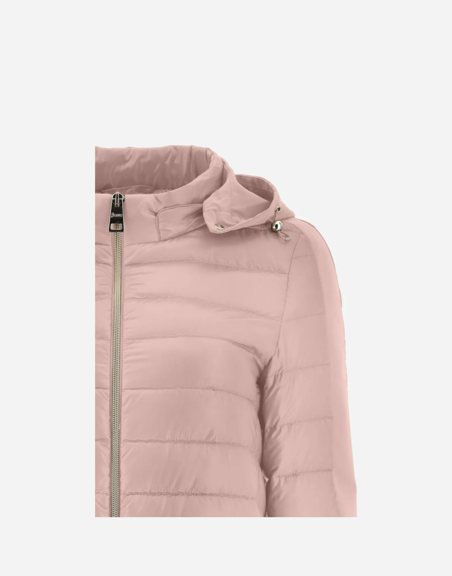 Herno Lange Daunenjacken-A-Form-Jacke Aus Nylon Ultralight Mit Shantung Details