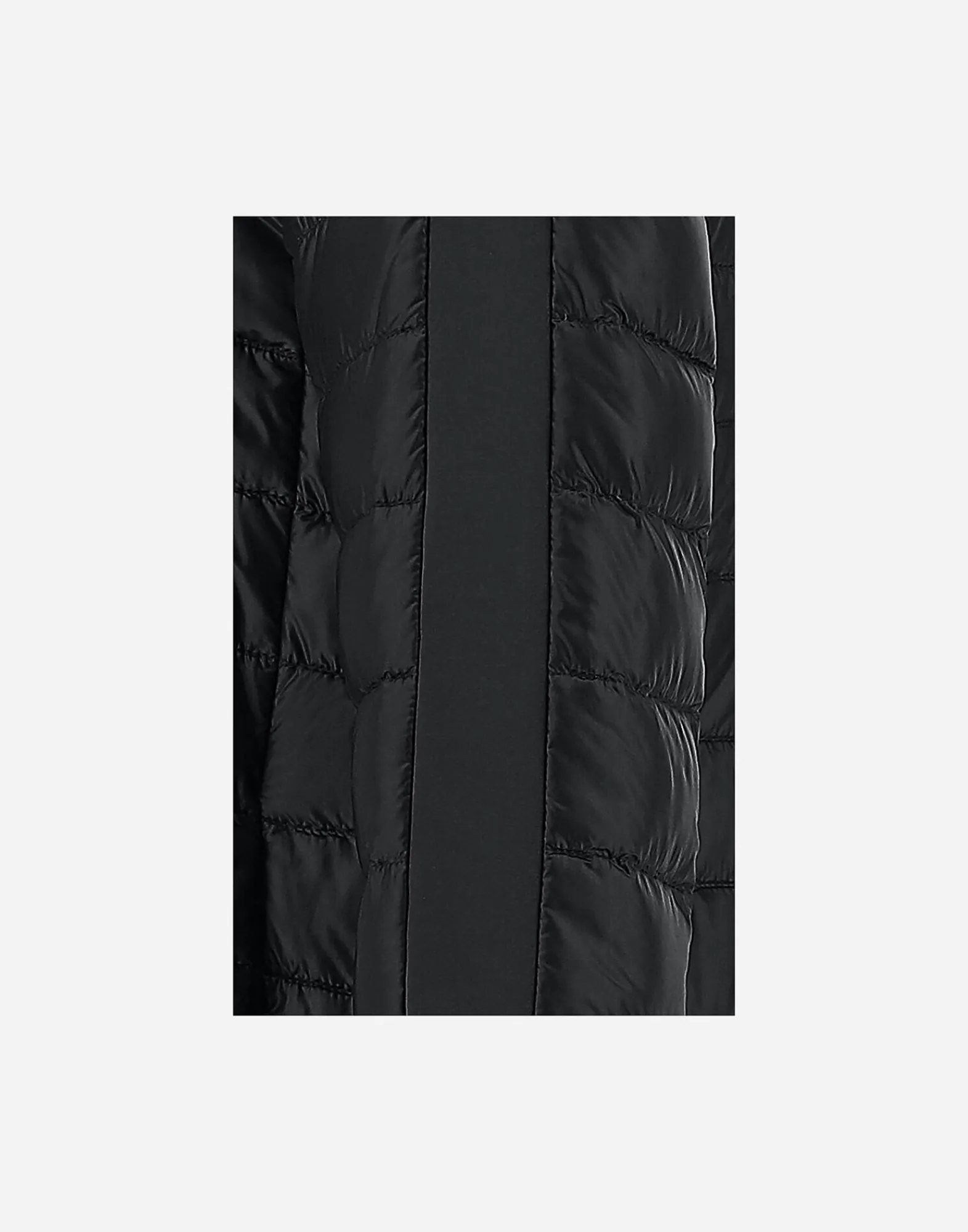 Herno Lange Daunenjacken-A-Form-Jacke Aus Nylon Ultralight Mit Shantung Details