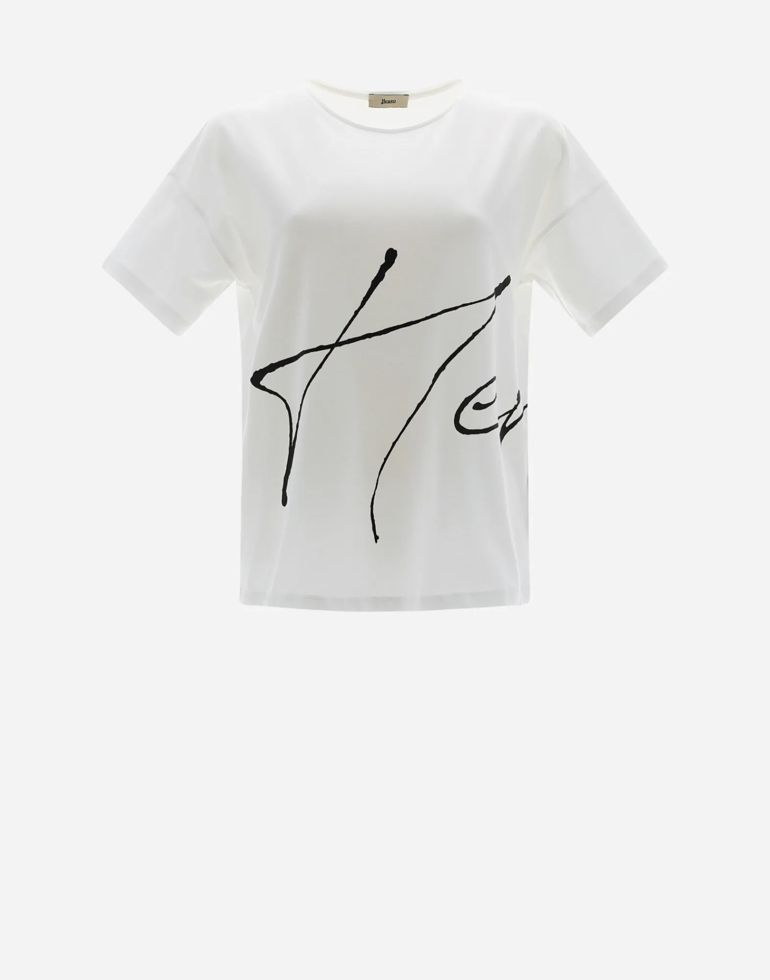 Herno T-Shirts-Bedrucktes T-Shirt Aus Interlock-Jersey