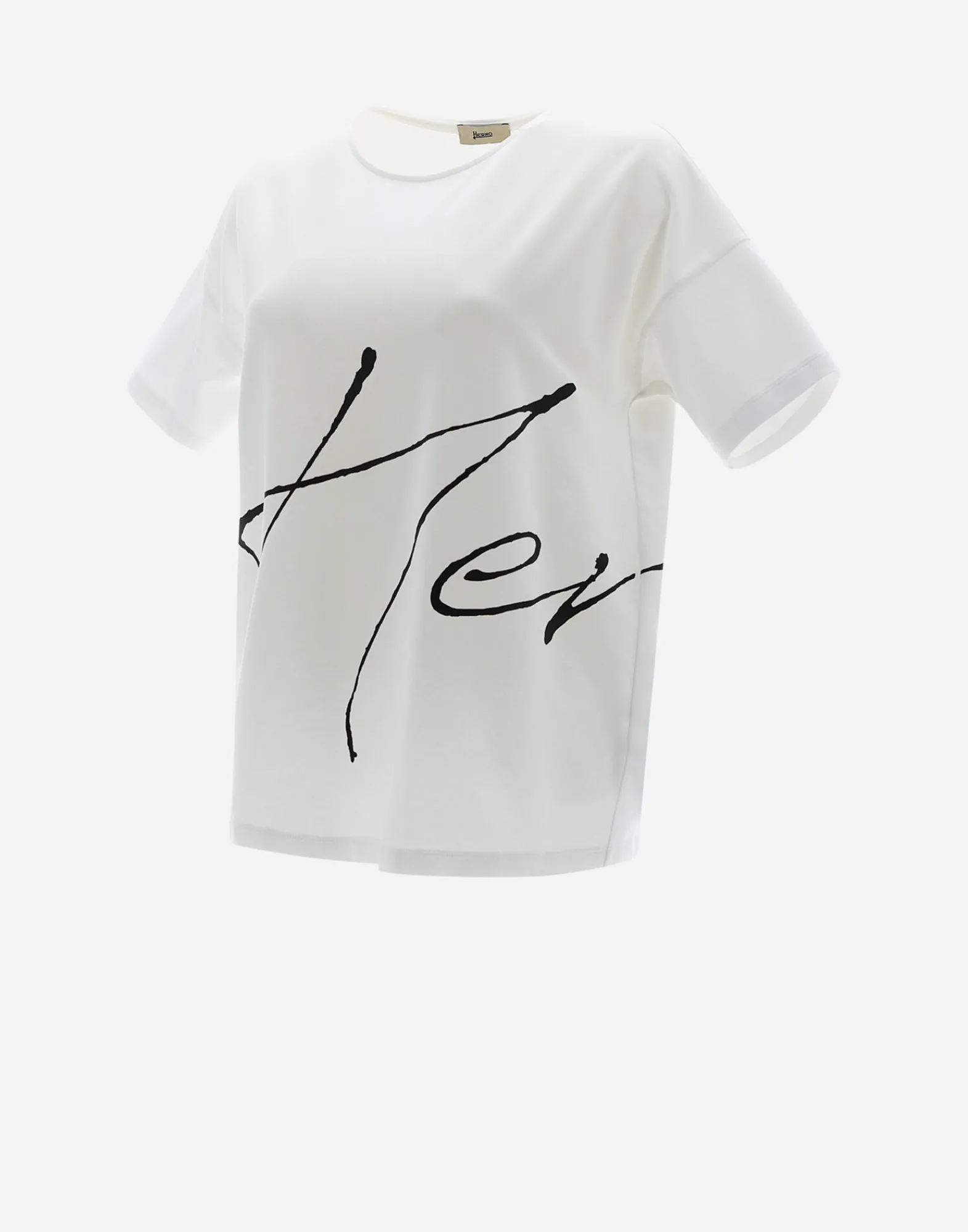 Herno T-Shirts-Bedrucktes T-Shirt Aus Interlock-Jersey