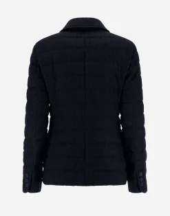 Herno Kurze Daunenjacken-Blazer Aus New Leinen
