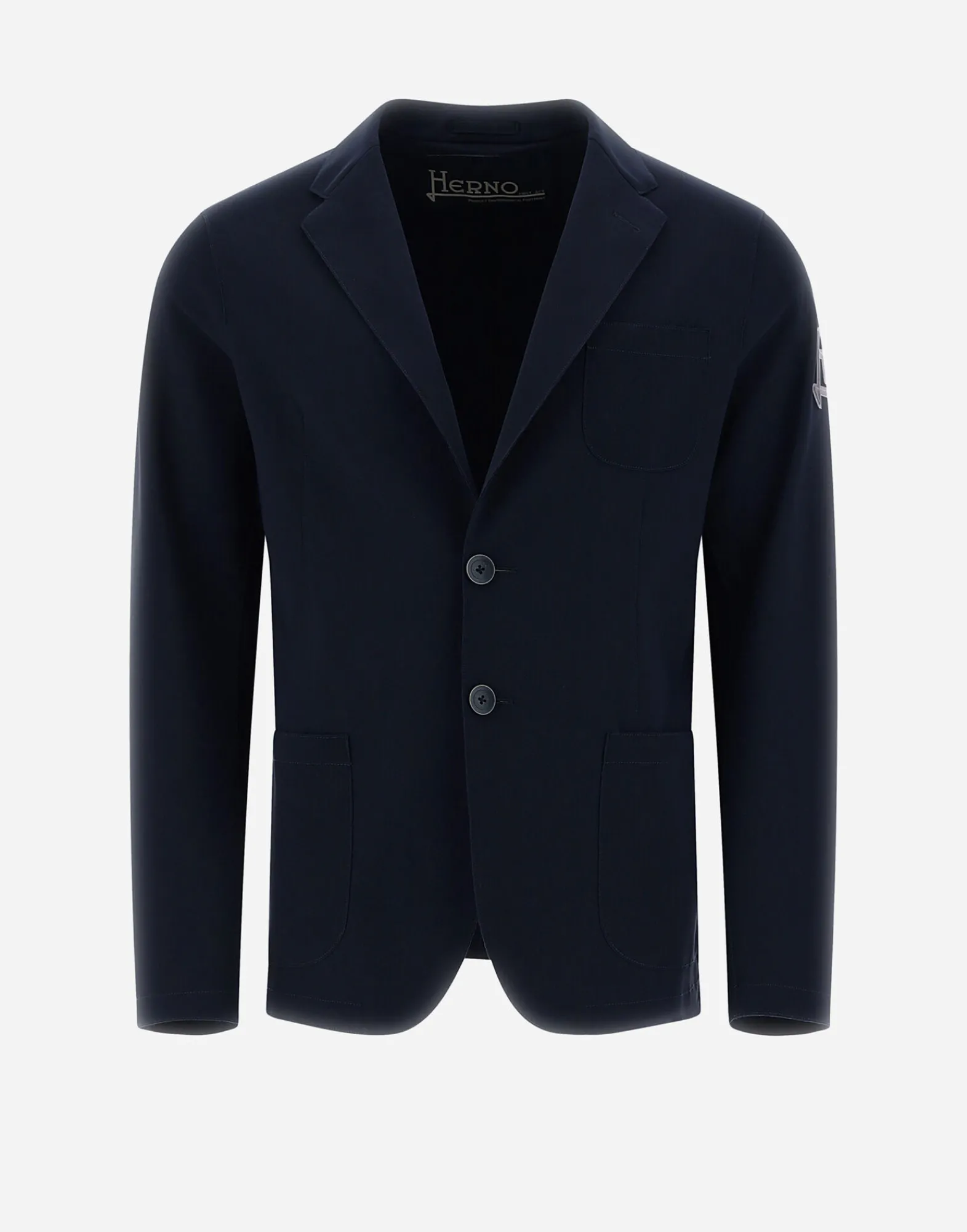Herno Blazers-Blazer Aus Non-Washed Light Scuba