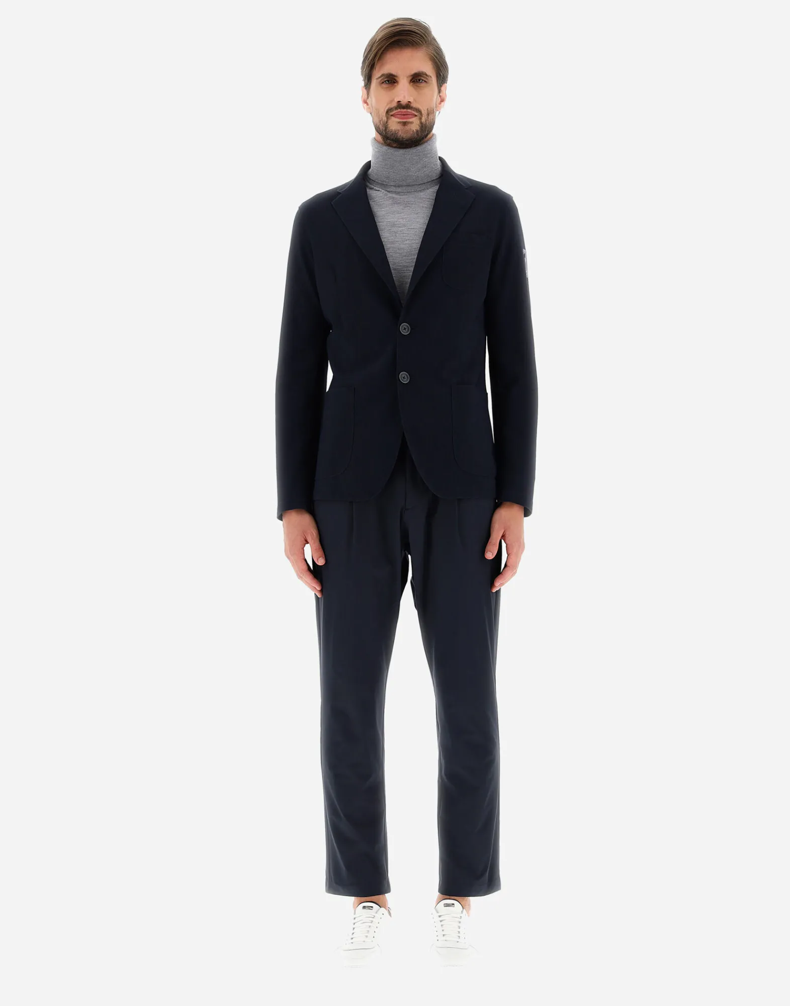 Herno Blazers-Blazer Aus Non-Washed Light Scuba
