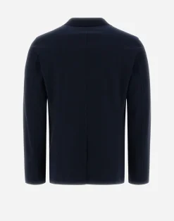 Herno Blazers-Blazer Aus Non-Washed Light Scuba