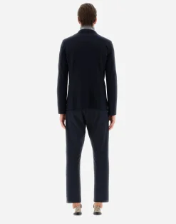 Herno Blazers-Blazer Aus Non-Washed Light Scuba