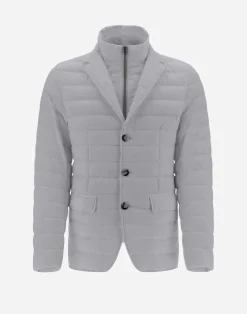 Herno Kurze Daunenjacken-Blazer Aus Nuage Mit Details Aus Monogram