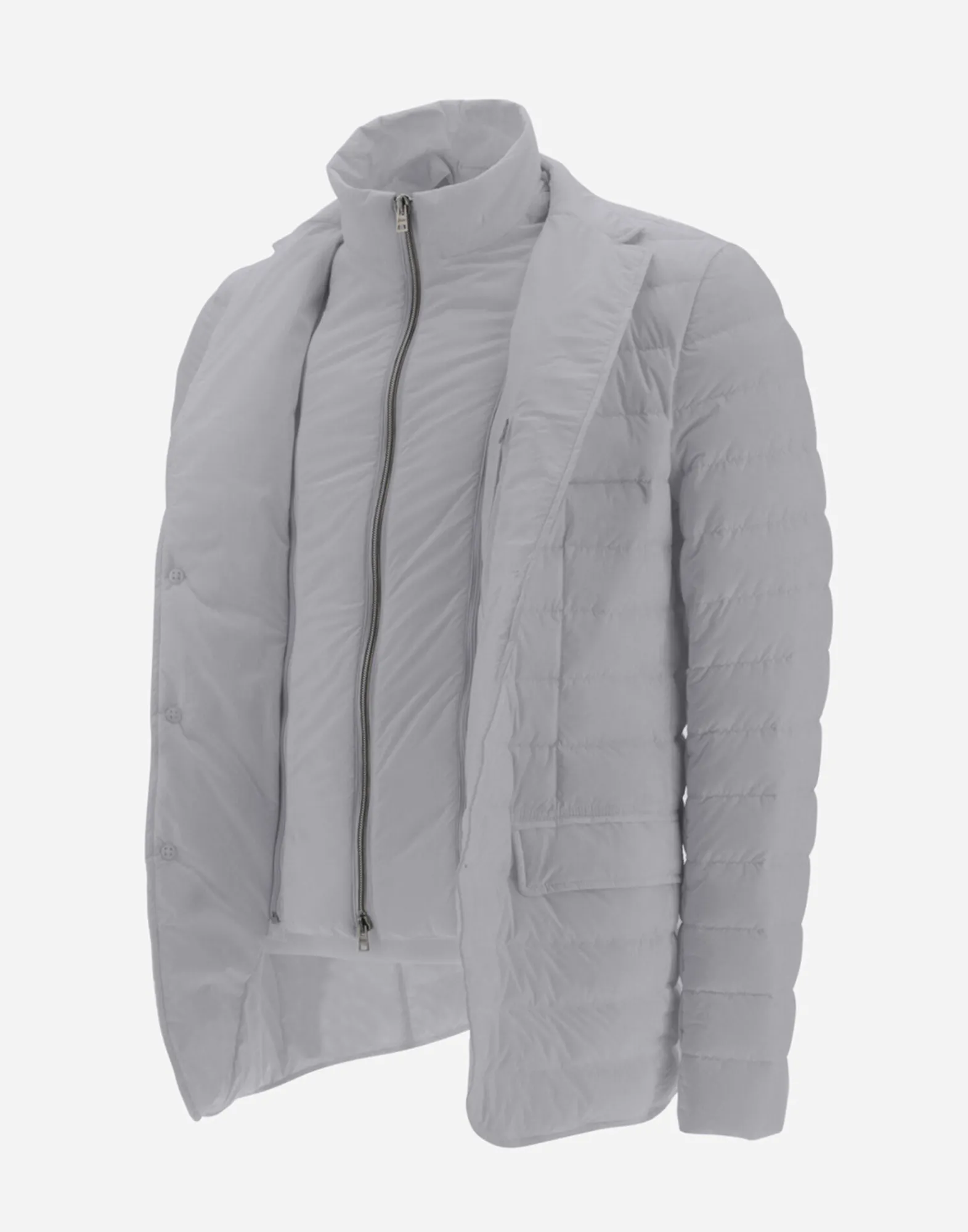 Herno Kurze Daunenjacken-Blazer Aus Nuage Mit Details Aus Monogram
