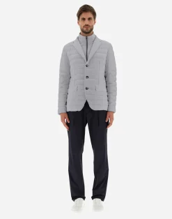 Herno Kurze Daunenjacken-Blazer Aus Nuage Mit Details Aus Monogram