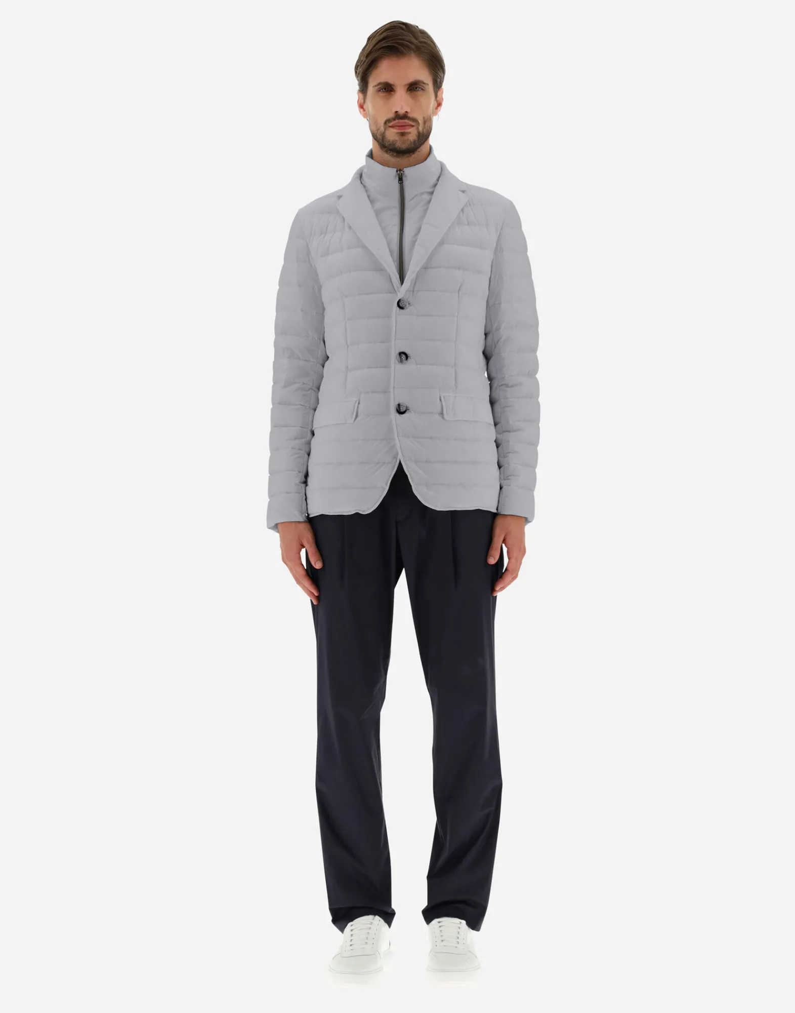 Herno Kurze Daunenjacken-Blazer Aus Nuage Mit Details Aus Monogram