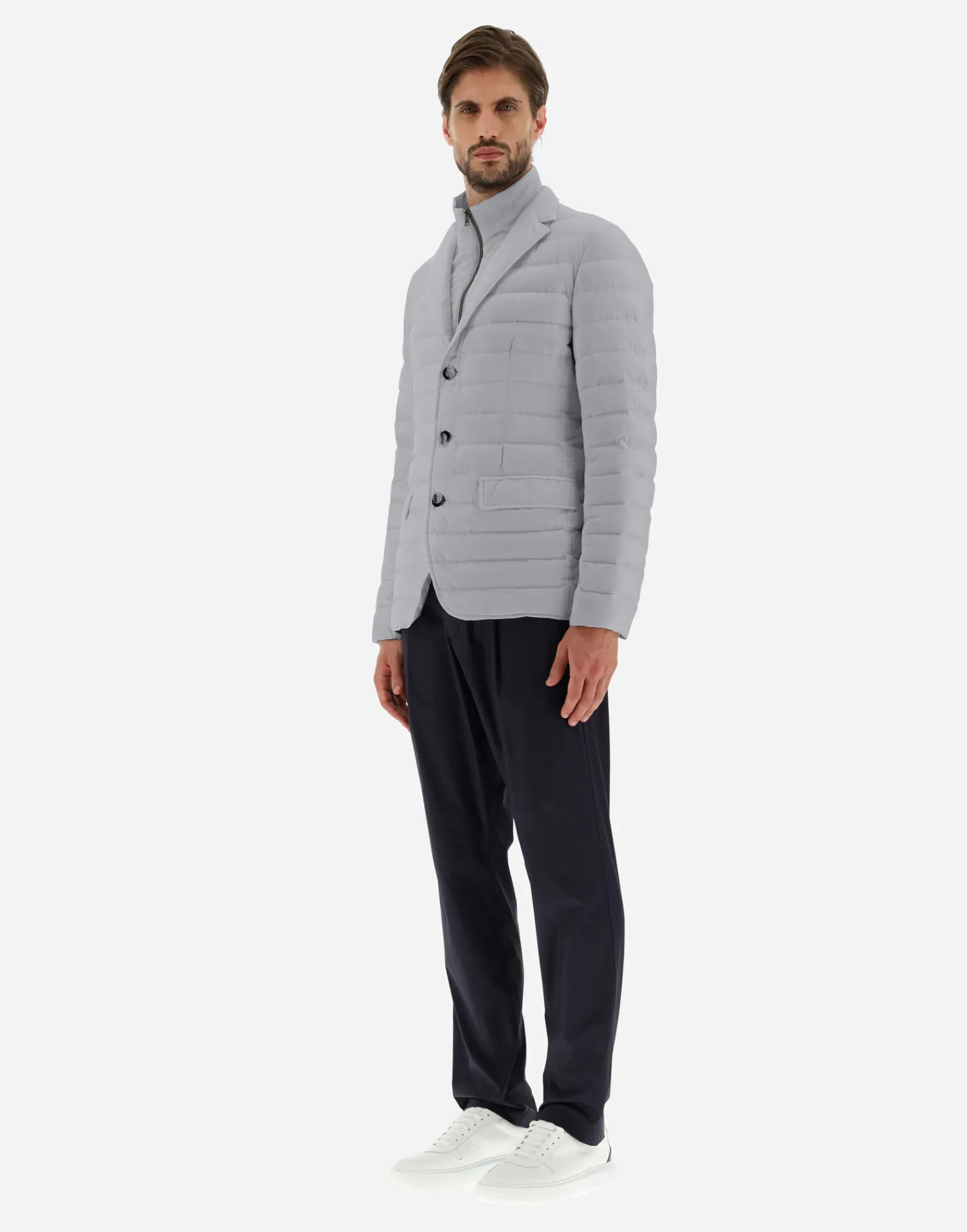 Herno Kurze Daunenjacken-Blazer Aus Nuage Mit Details Aus Monogram