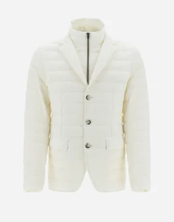 Herno Kurze Daunenjacken-Blazer Aus Nuage Mit Details Aus Monogram