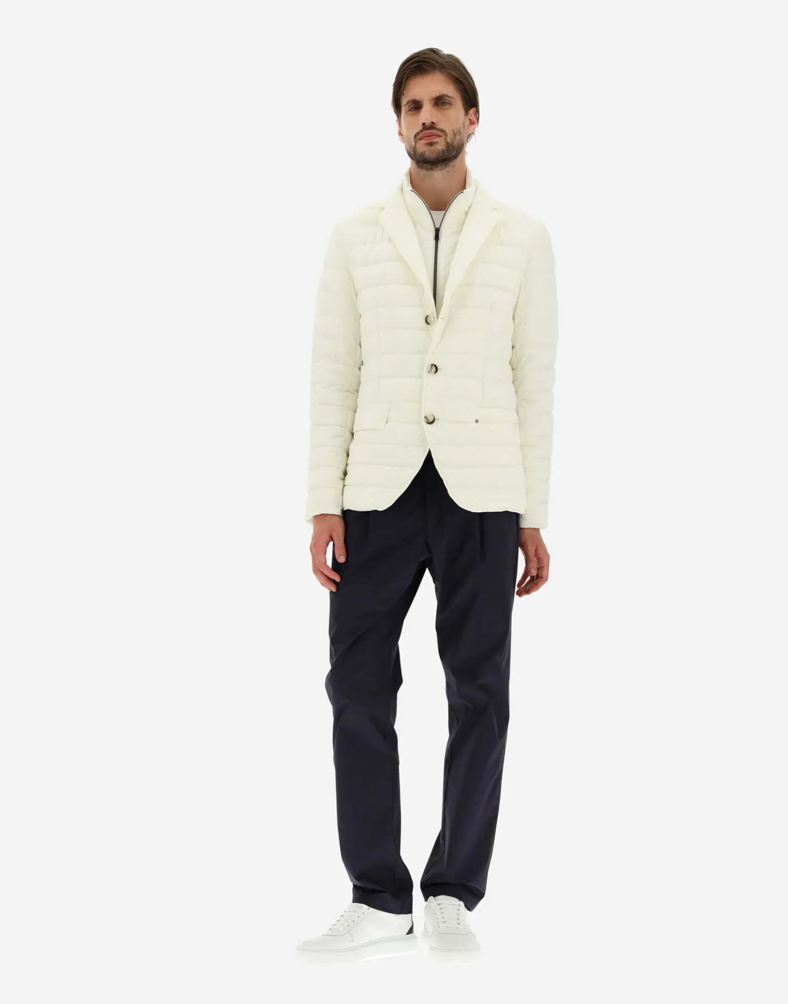 Herno Kurze Daunenjacken-Blazer Aus Nuage Mit Details Aus Monogram