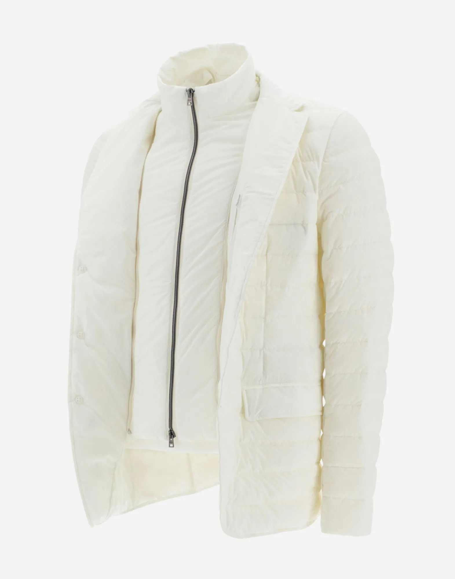 Herno Kurze Daunenjacken-Blazer Aus Nuage Mit Details Aus Monogram