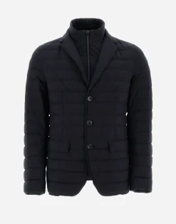 Herno Kurze Daunenjacken-Blazer Aus Nuage Mit Details Aus Monogram