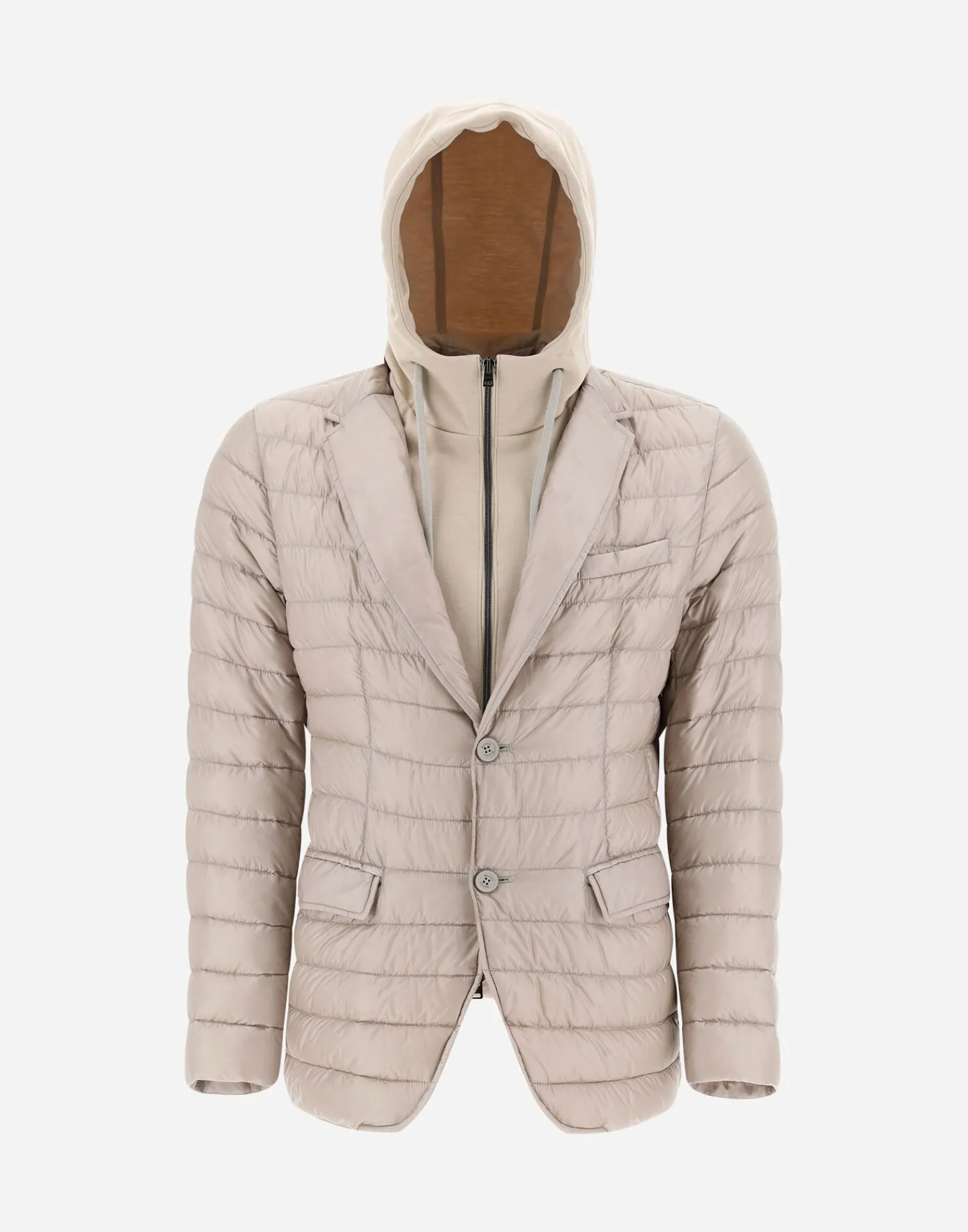 Herno Kurze Daunenjacken-Blazer Aus Nylon Ultralight & Fleece