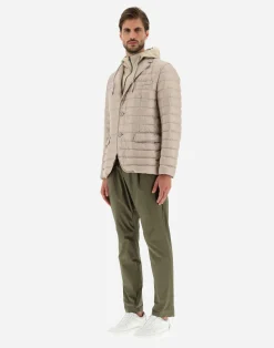 Herno Kurze Daunenjacken-Blazer Aus Nylon Ultralight & Fleece