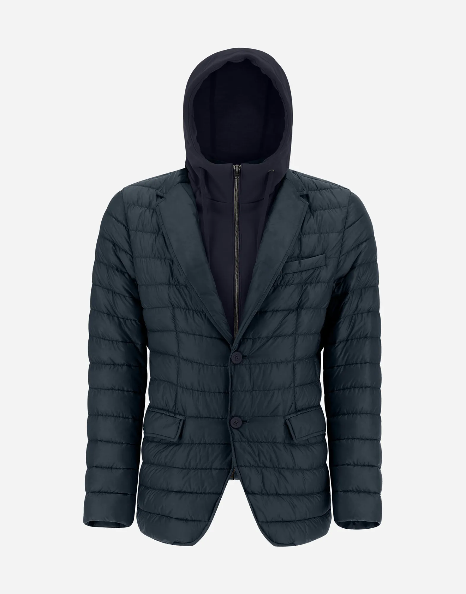 Herno Kurze Daunenjacken-Blazer Aus Nylon Ultralight & Fleece
