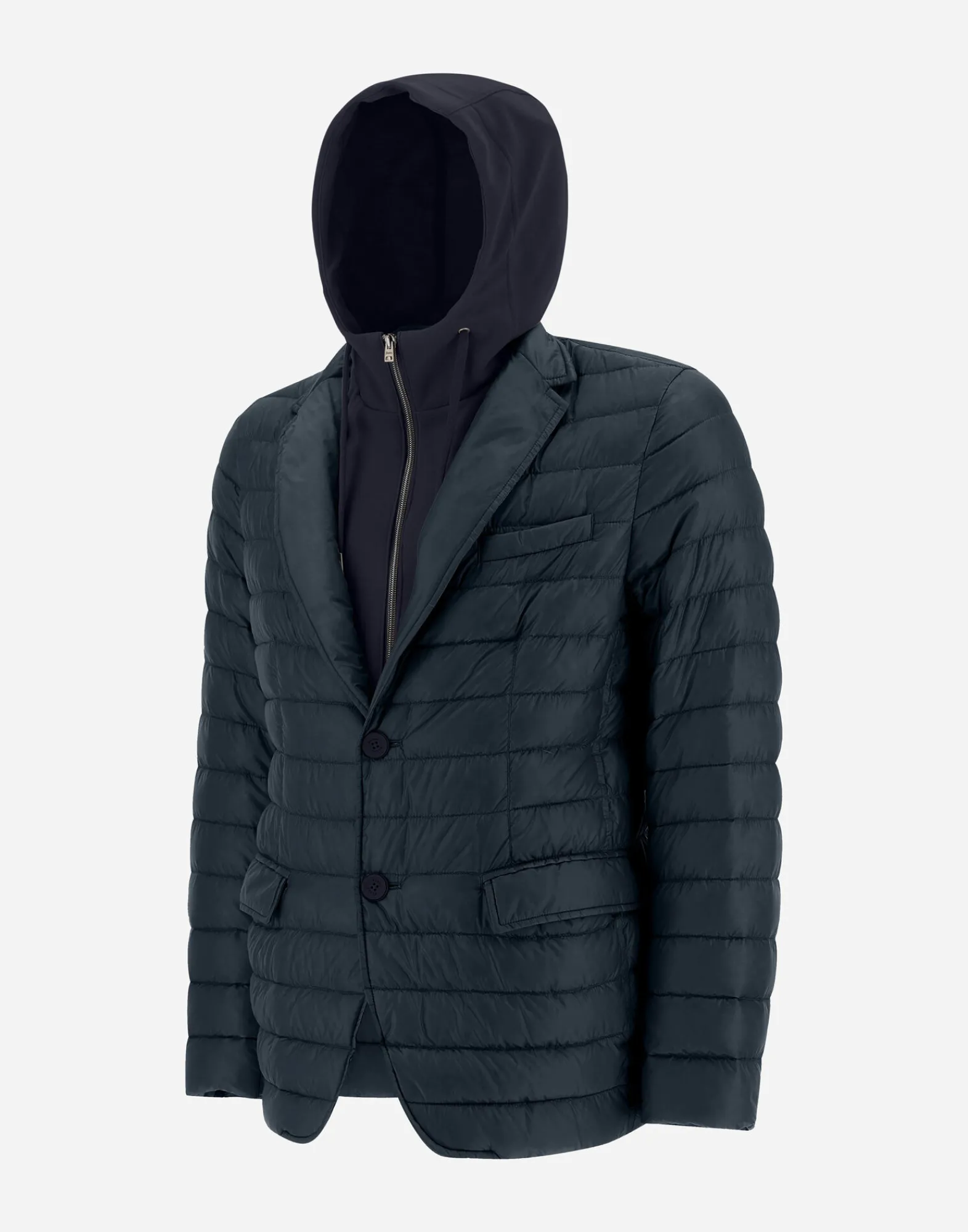 Herno Kurze Daunenjacken-Blazer Aus Nylon Ultralight & Fleece