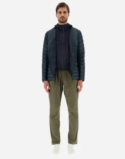 Herno Kurze Daunenjacken-Blazer Aus Nylon Ultralight & Fleece