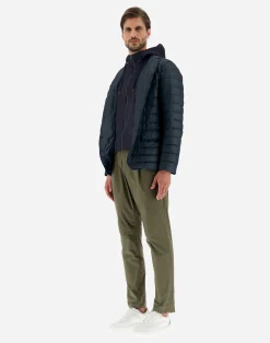 Herno Kurze Daunenjacken-Blazer Aus Nylon Ultralight & Fleece
