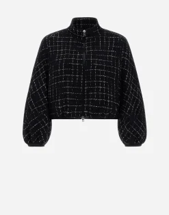 Herno Bomber-Bomberjacke Aus Casual Tweed