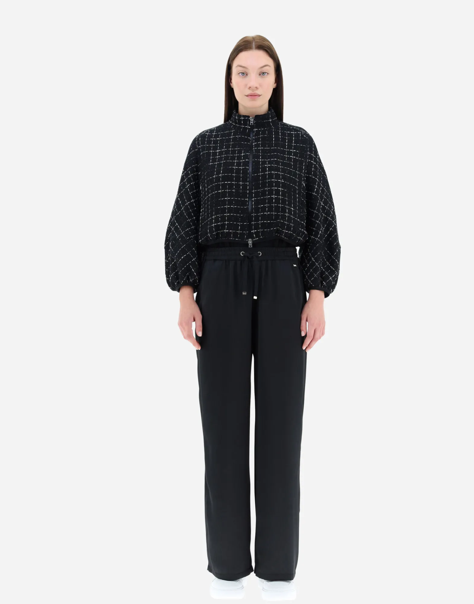 Herno Bomber-Bomberjacke Aus Casual Tweed