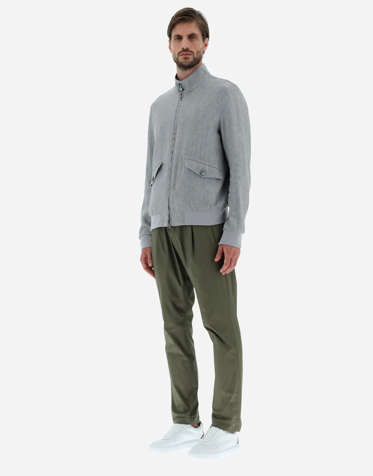 Herno Bomber-Bomberjacke Aus Classy Linen