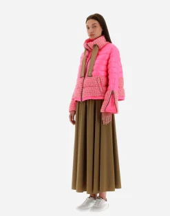 Herno Kurze Daunenjacken-Bomberjacke Aus Fashion Boucle & Nylon Ultralight