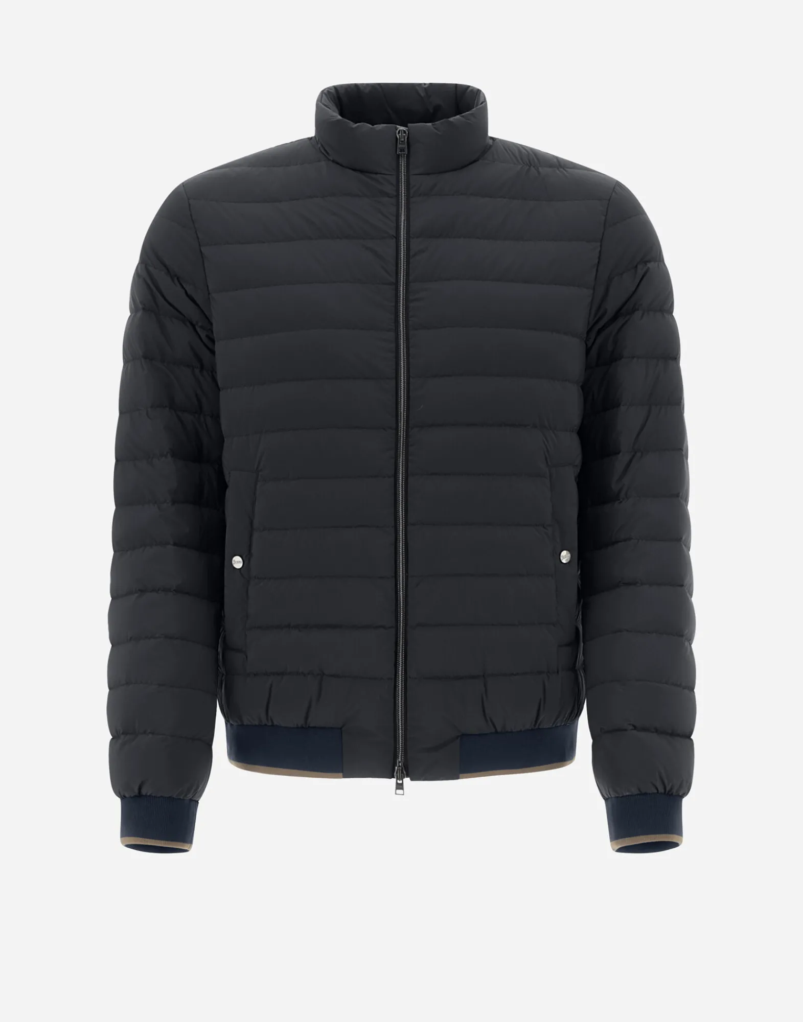 Herno Kurze Daunenjacken-Bomberjacke Aus Nuage Mit Details Aus Monogram