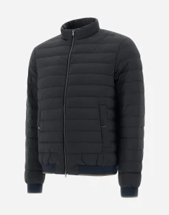 Herno Kurze Daunenjacken-Bomberjacke Aus Nuage Mit Details Aus Monogram