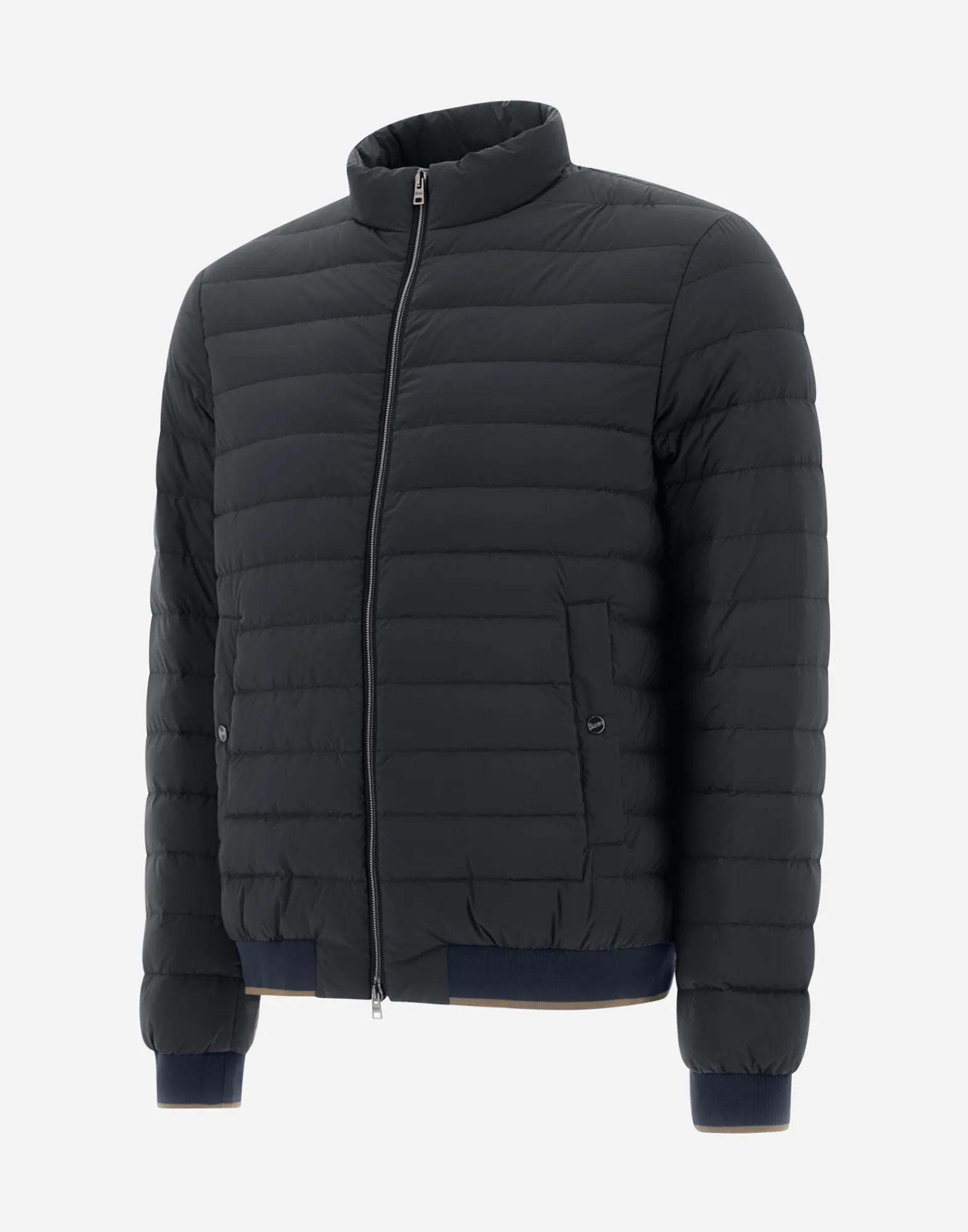 Herno Kurze Daunenjacken-Bomberjacke Aus Nuage Mit Details Aus Monogram