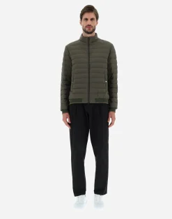 Herno Kurze Daunenjacken-Bomberjacke Aus Nuage Mit Details Aus Monogram