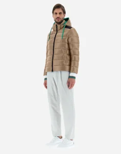 Herno Kurze Daunenjacken-Bomberjacke Aus Nylon Ultralight & Plaster