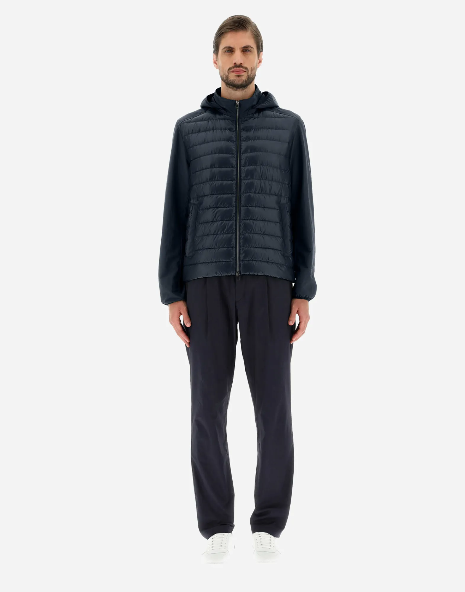 Herno Kurze Daunenjacken-Bomberjacke Aus Nylon Ultralight & Plaster