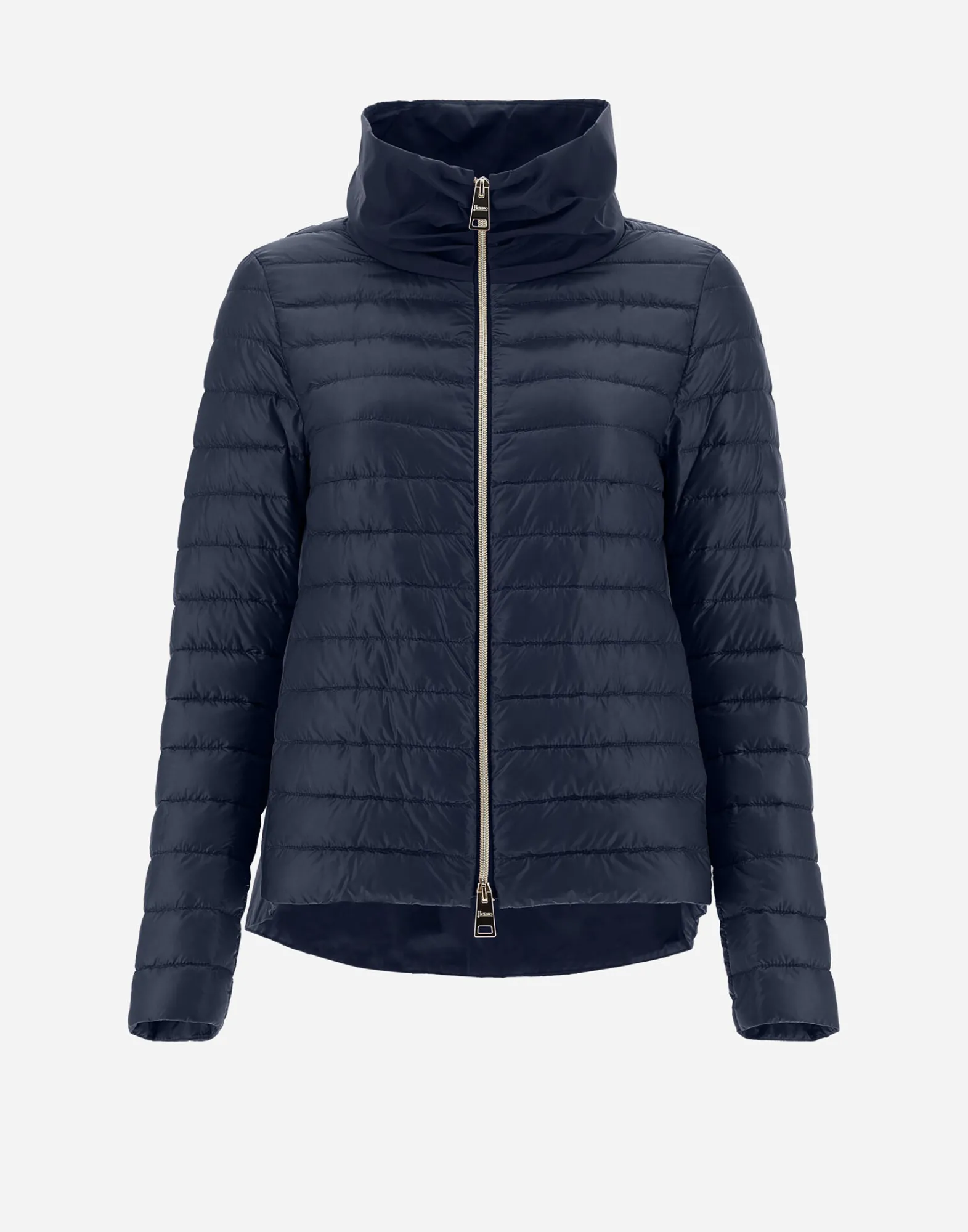 Herno Kurze Daunenjacken-Bomberjacke Aus Nylon Ultralight & New Techno Taft