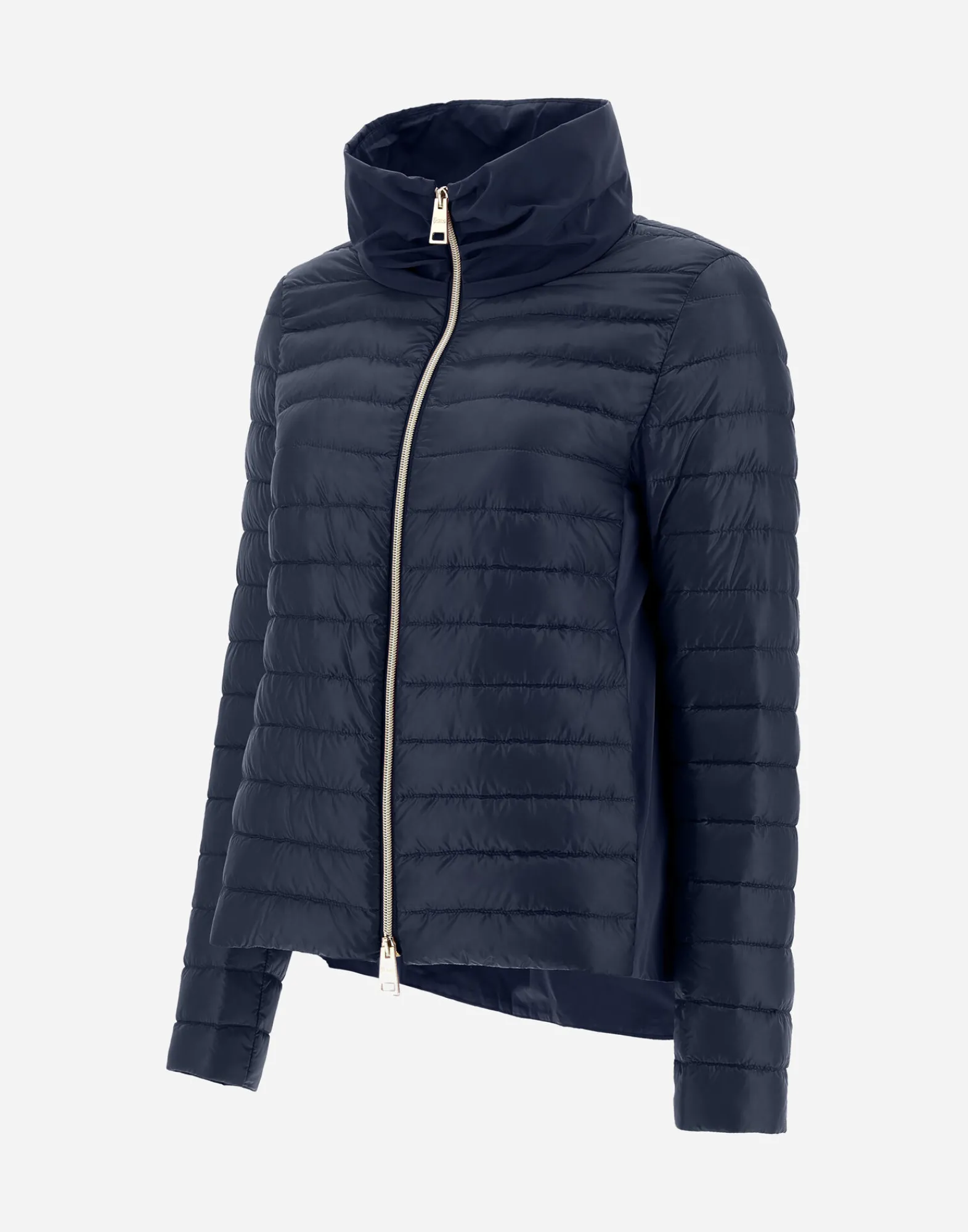 Herno Kurze Daunenjacken-Bomberjacke Aus Nylon Ultralight & New Techno Taft
