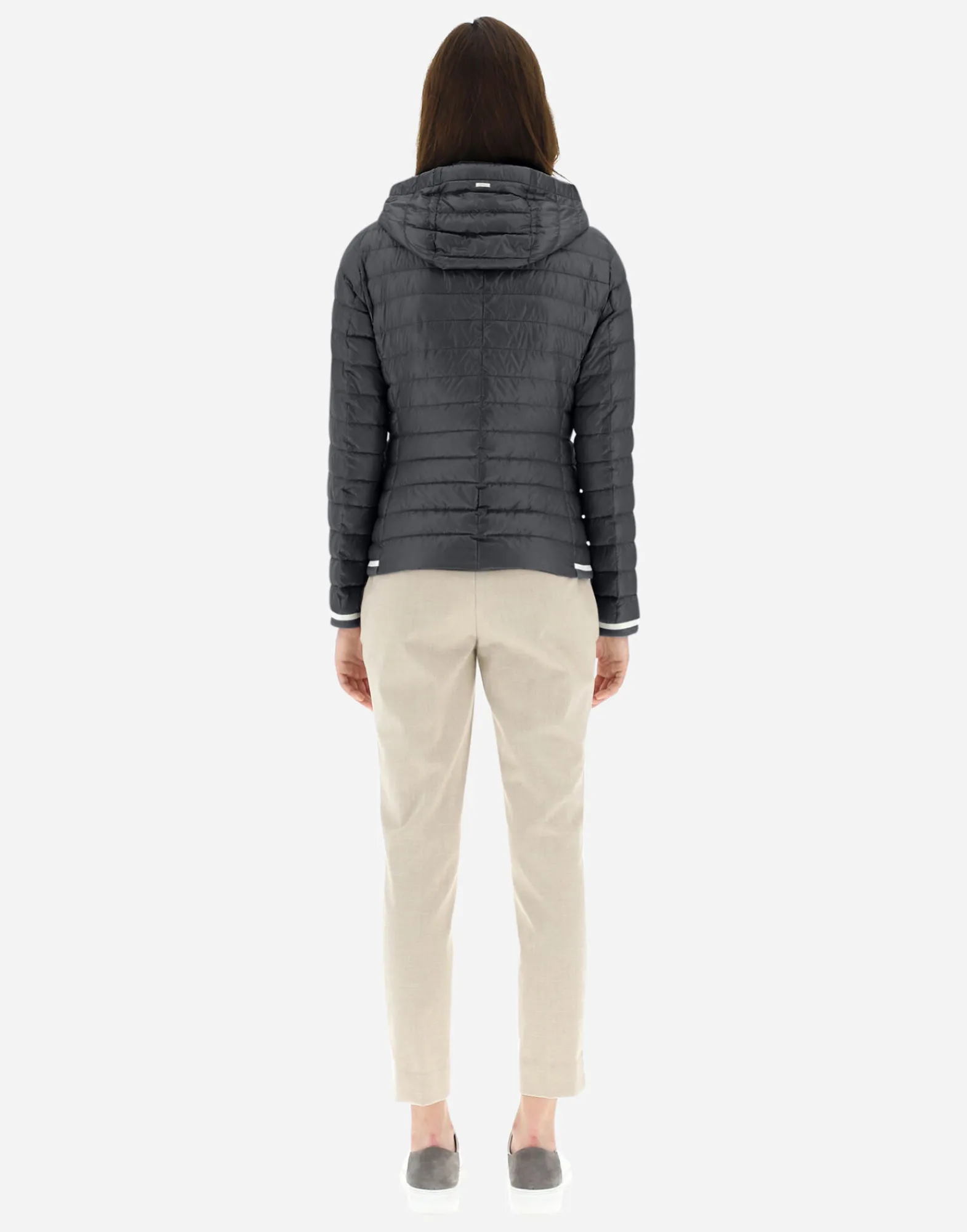 Herno Bomber-Bomberjacke Aus Nylon Ultralight Bomber Und Lurex Sweater