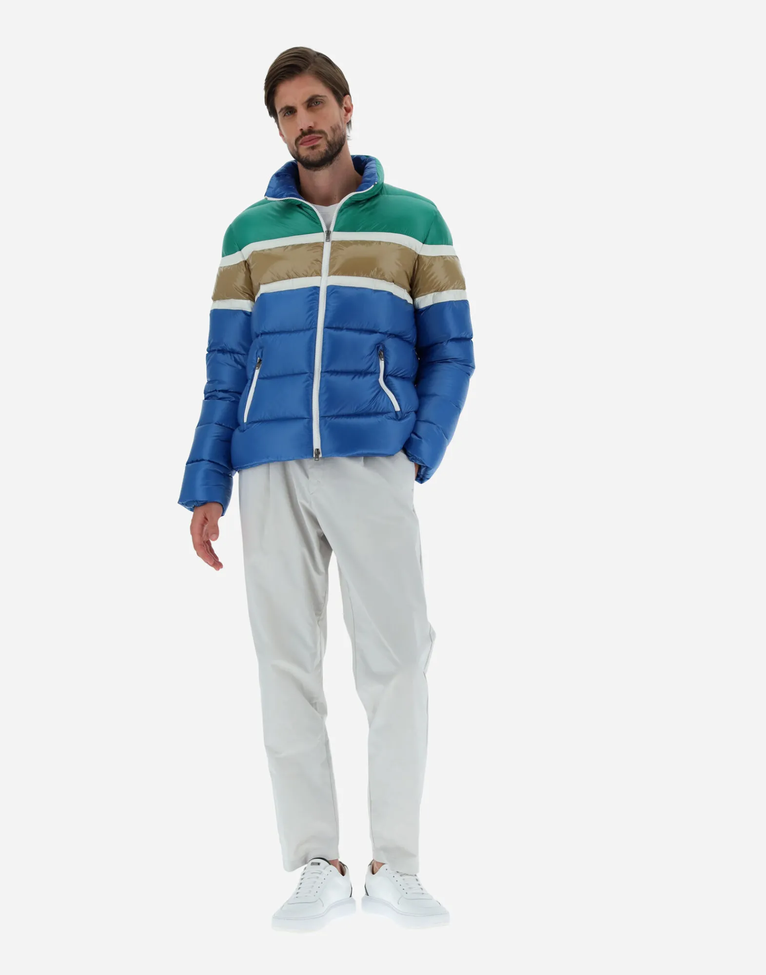 Herno Kurze Daunenjacken-Bomberjacke Aus Nylon Ultralight & Gloss