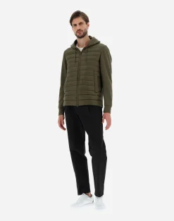 Herno Kurze Daunenjacken-Bomberjacke Aus Nylon Ultralight & Fleece