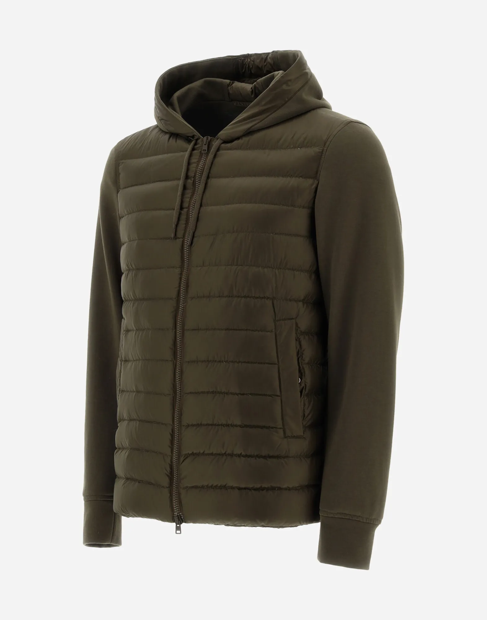 Herno Kurze Daunenjacken-Bomberjacke Aus Nylon Ultralight & Fleece