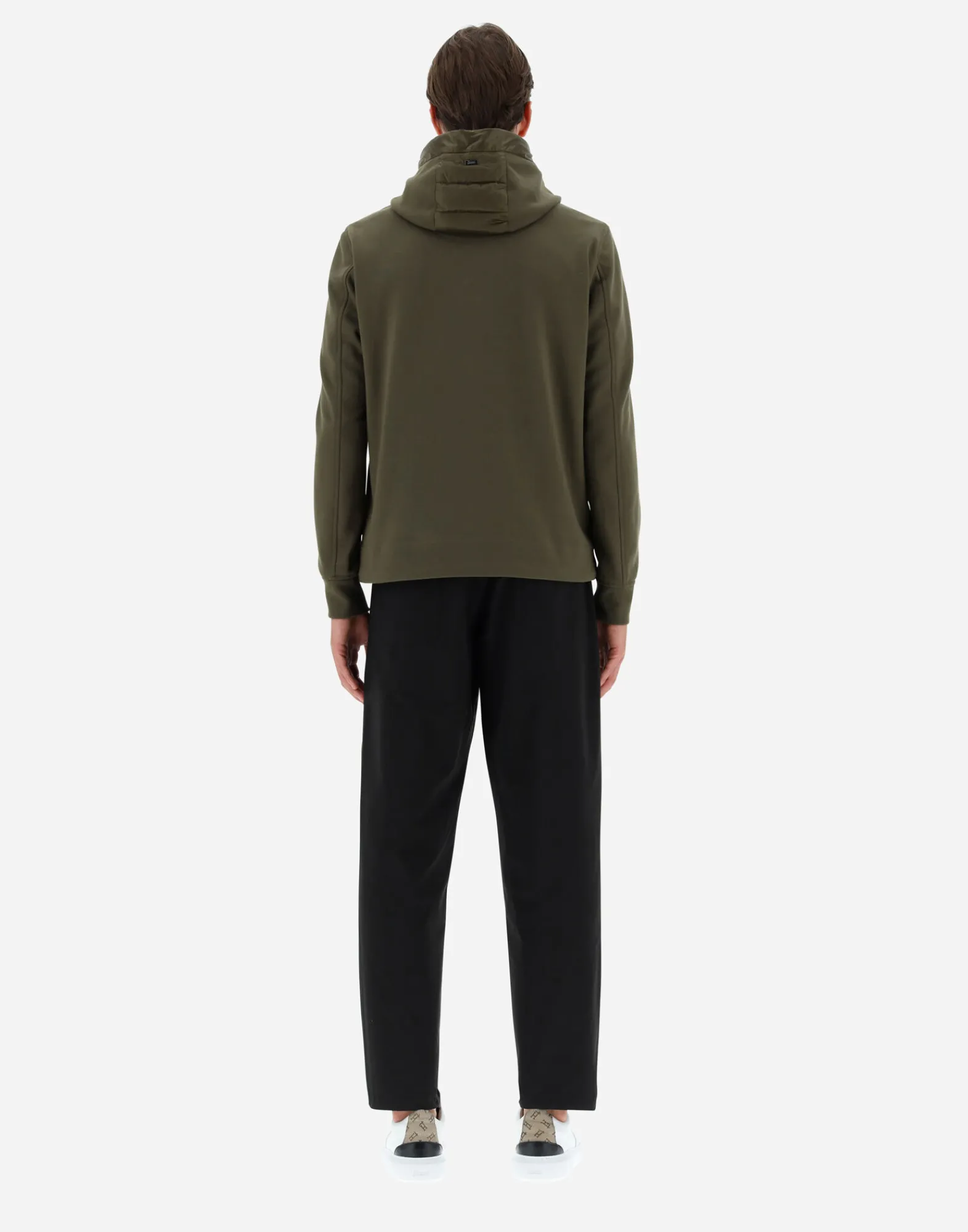 Herno Kurze Daunenjacken-Bomberjacke Aus Nylon Ultralight & Fleece