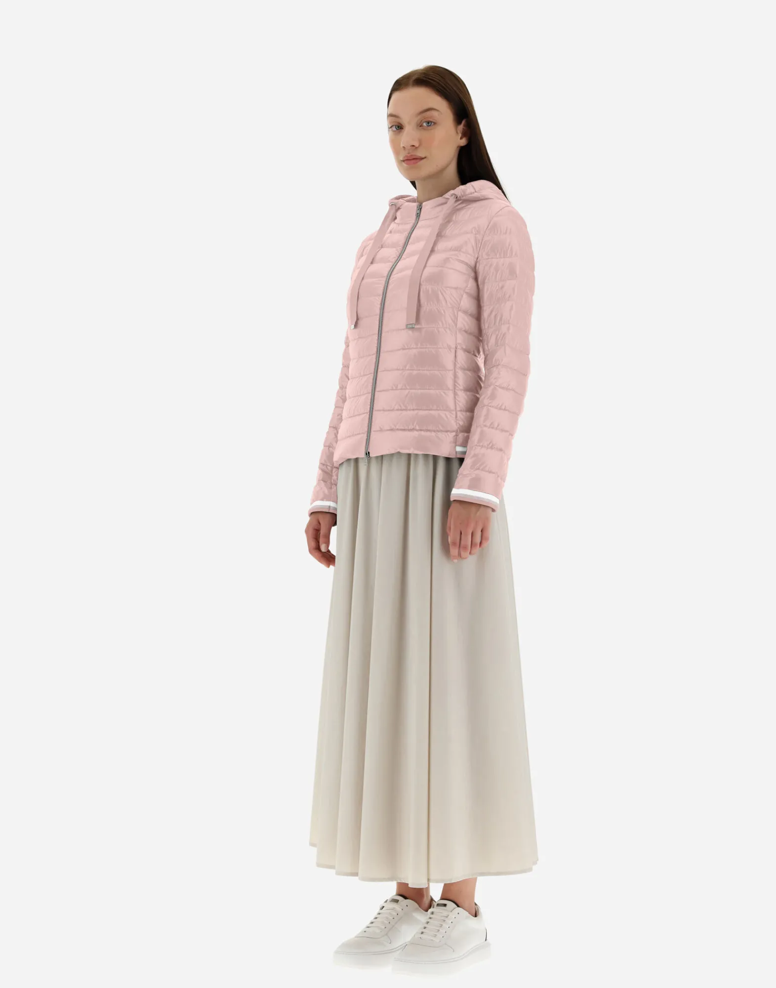 Herno Bomber-Bomberjacke Aus Nylon Ultralight Bomber Und Lurex Sweater