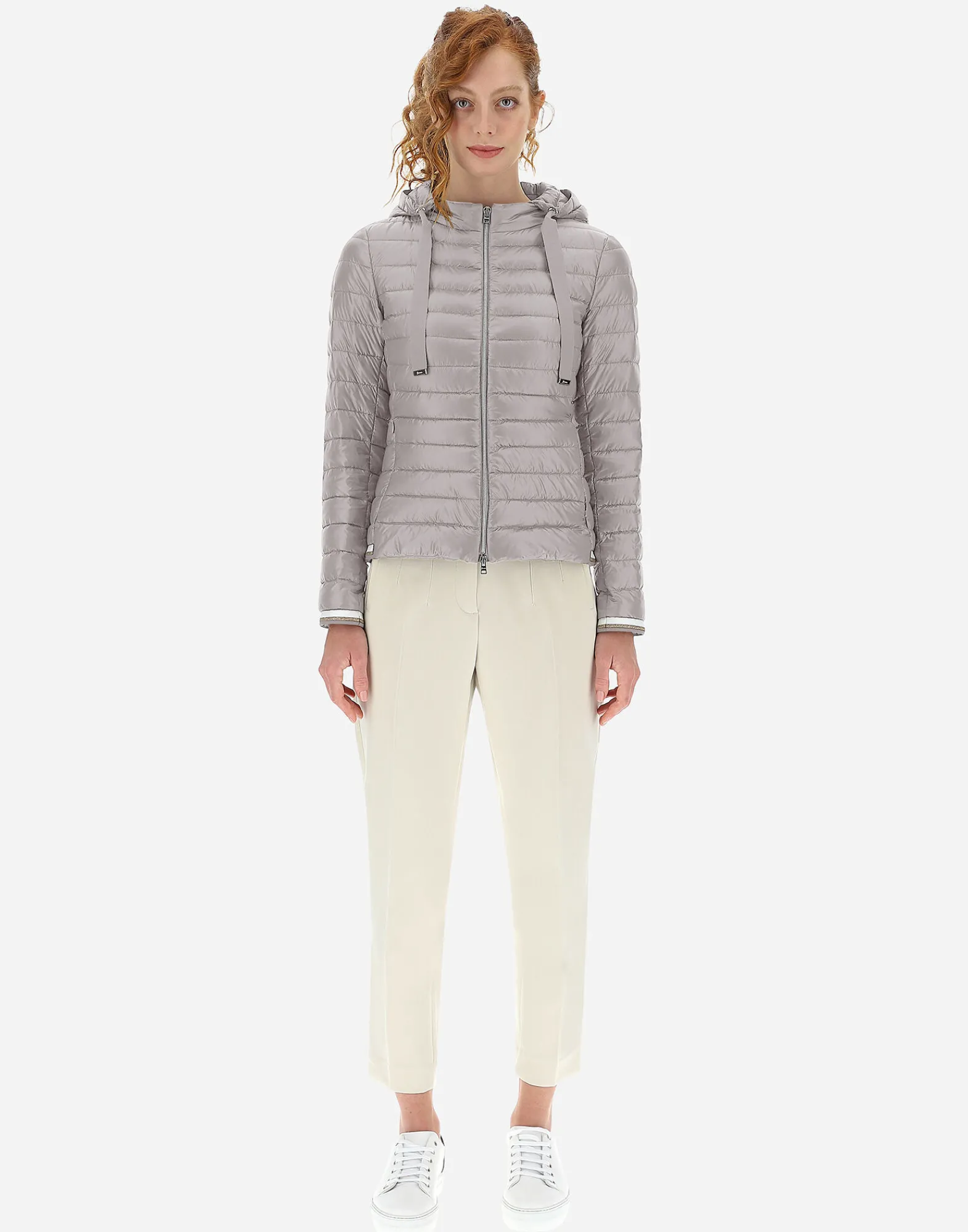 Herno Bomber-Bomberjacke Aus Nylon Ultralight Bomber Und Lurex Sweater