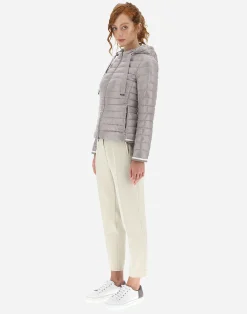 Herno Bomber-Bomberjacke Aus Nylon Ultralight Bomber Und Lurex Sweater