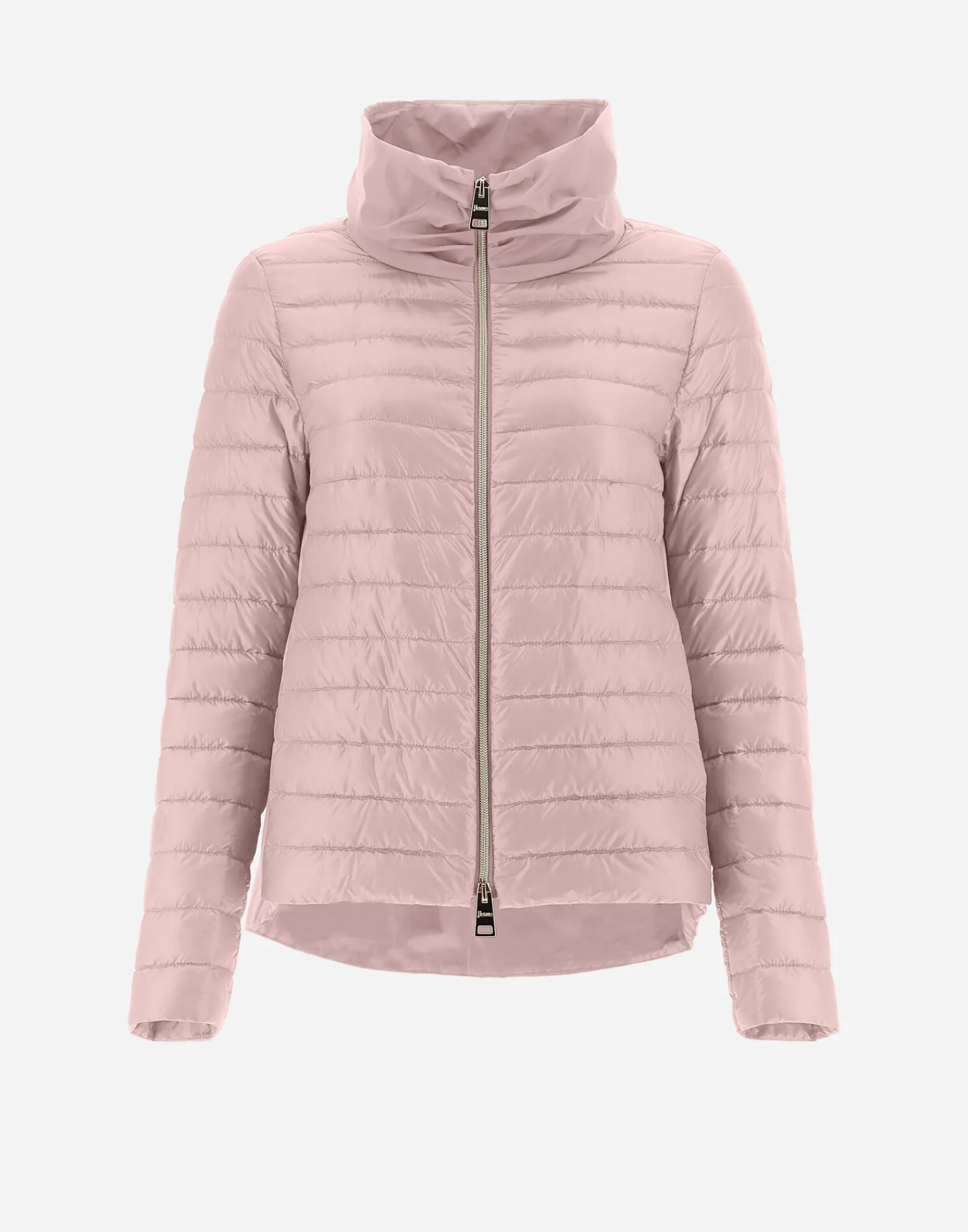 Herno Kurze Daunenjacken-Bomberjacke Aus Nylon Ultralight & New Techno Taft
