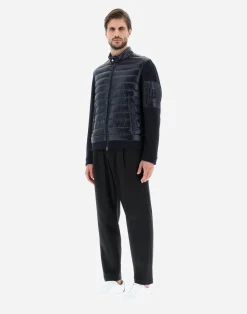 Herno Kurze Daunenjacken-Bomberjacke Aus Nylon Ultralight & Fleece