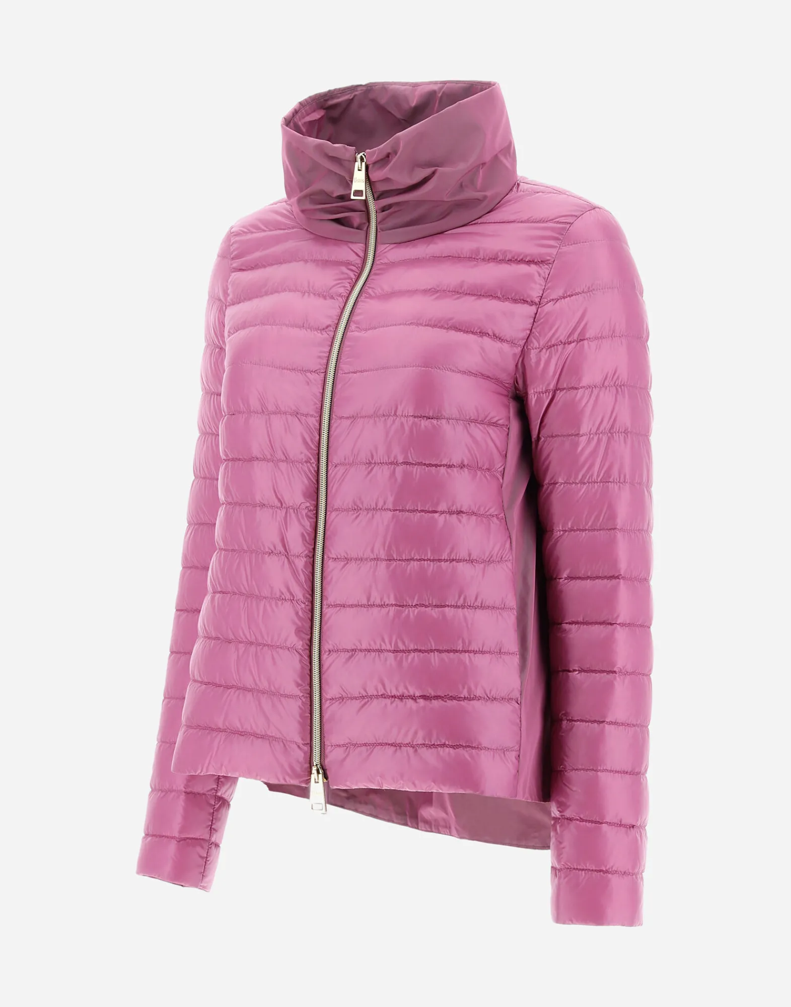 Herno Kurze Daunenjacken-Bomberjacke Aus Nylon Ultralight & New Techno Taft
