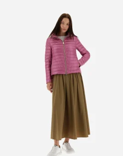 Herno Kurze Daunenjacken-Bomberjacke Aus Nylon Ultralight & New Techno Taft