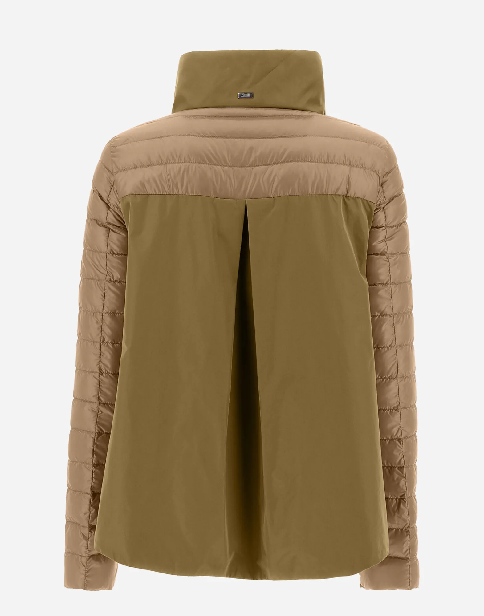 Herno Kurze Daunenjacken-Bomberjacke Aus Nylon Ultralight & New Techno Taft